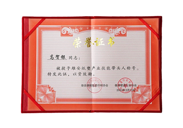 雄安纸塑产业带头人